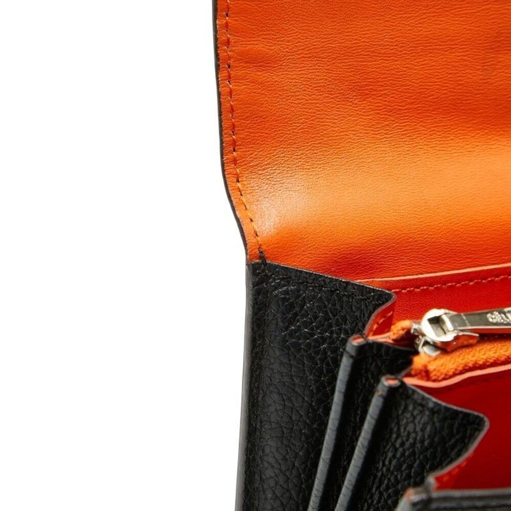 Celine Large Flap Multifunction Black Leather Wom… - image 7